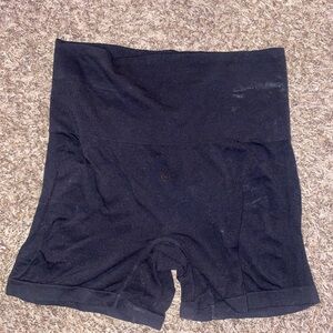 High Waist Black Athletic Shorts